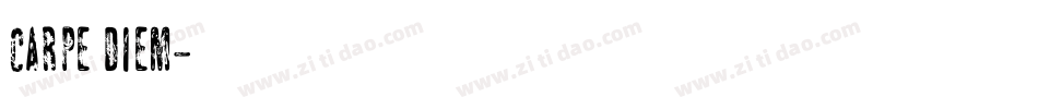 carpe diem字体转换